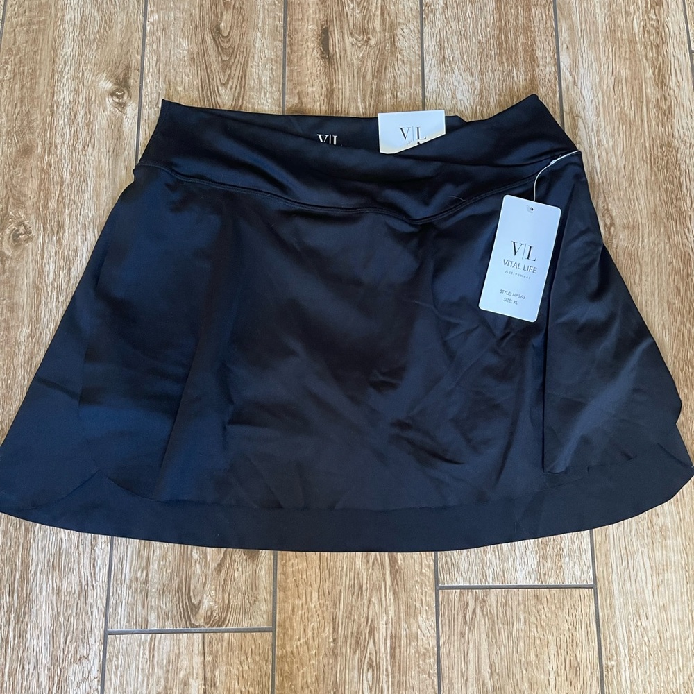 NWT Women's Black Activewear Skirt size xl